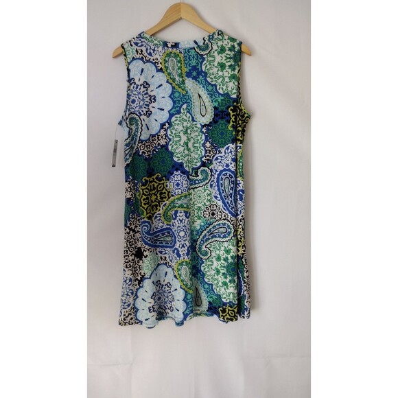 ALYX Blue Floral Sleeveless Dress Size 1X NWT - Picture 6 of 8